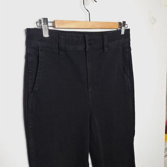 J. Crew Jeans Bootcut High Rise Tall Black Women's 28T Sailor Pants Denim Ankle - Picture 7 of 10